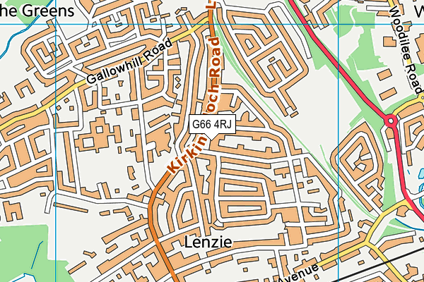 G66 4RJ map - OS VectorMap District (Ordnance Survey)