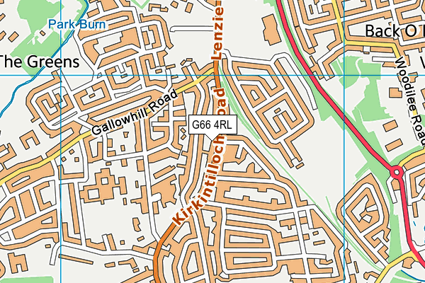 G66 4RL map - OS VectorMap District (Ordnance Survey)