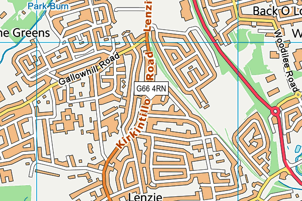 G66 4RN map - OS VectorMap District (Ordnance Survey)
