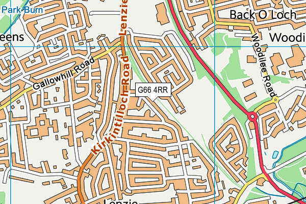 G66 4RR map - OS VectorMap District (Ordnance Survey)