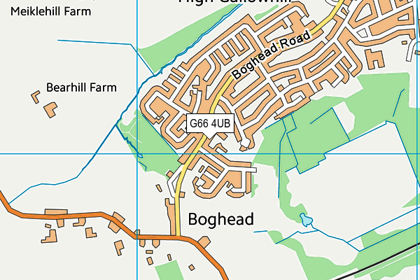 G66 4UB map - OS VectorMap District (Ordnance Survey)
