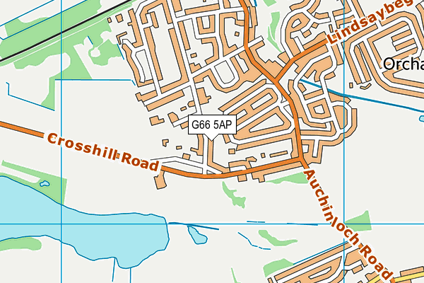G66 5AP map - OS VectorMap District (Ordnance Survey)
