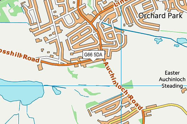 G66 5DA map - OS VectorMap District (Ordnance Survey)