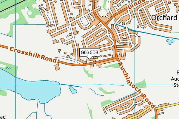 G66 5DB map - OS VectorMap District (Ordnance Survey)