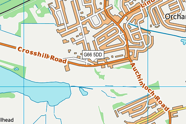 G66 5DD map - OS VectorMap District (Ordnance Survey)