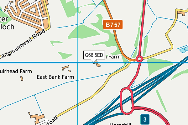 G66 5ED map - OS VectorMap District (Ordnance Survey)