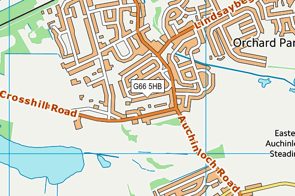 G66 5HB map - OS VectorMap District (Ordnance Survey)