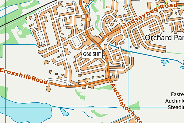 G66 5HF map - OS VectorMap District (Ordnance Survey)