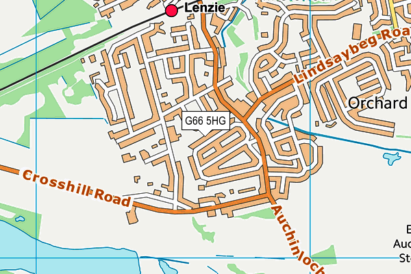 G66 5HG map - OS VectorMap District (Ordnance Survey)