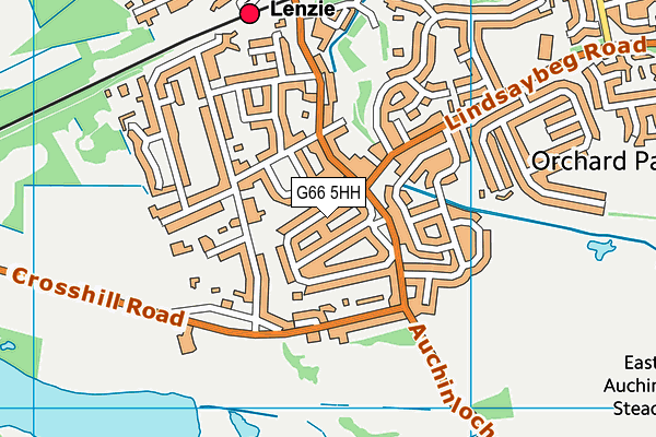 G66 5HH map - OS VectorMap District (Ordnance Survey)