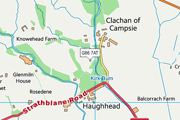 G66 7AT map - OS VectorMap District (Ordnance Survey)