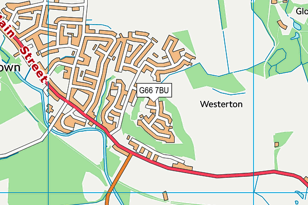 G66 7BU map - OS VectorMap District (Ordnance Survey)