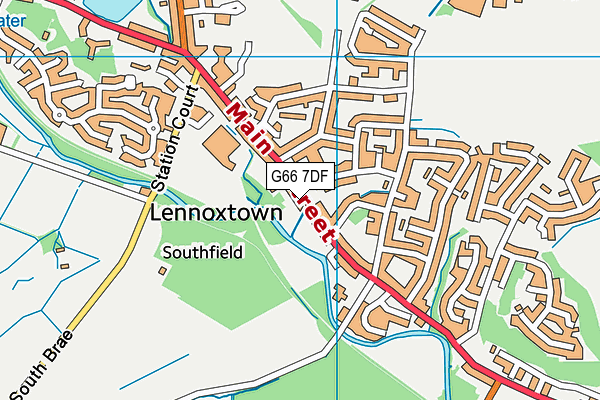 G66 7DF map - OS VectorMap District (Ordnance Survey)