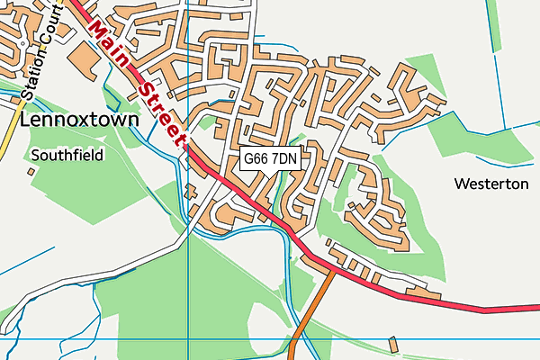 G66 7DN map - OS VectorMap District (Ordnance Survey)