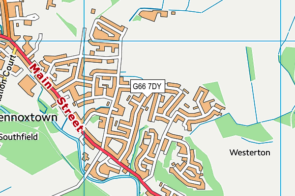 G66 7DY map - OS VectorMap District (Ordnance Survey)