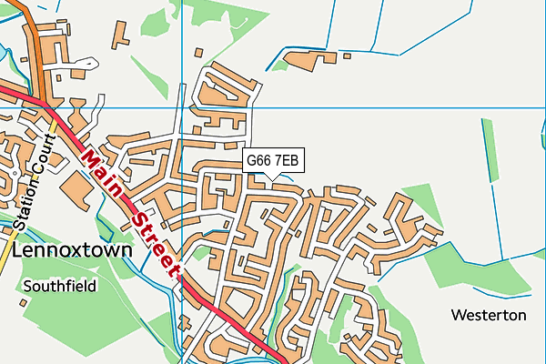 G66 7EB map - OS VectorMap District (Ordnance Survey)