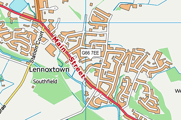 G66 7EE map - OS VectorMap District (Ordnance Survey)