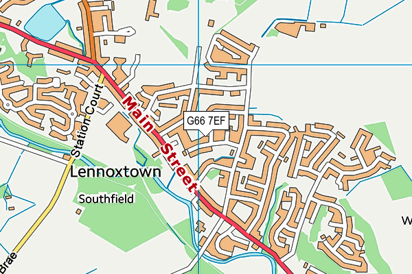 G66 7EF map - OS VectorMap District (Ordnance Survey)