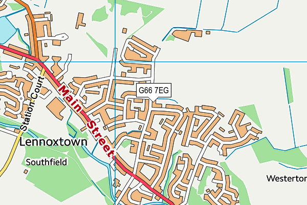G66 7EG map - OS VectorMap District (Ordnance Survey)