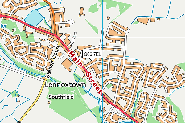 G66 7EL map - OS VectorMap District (Ordnance Survey)