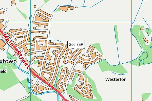 G66 7EP map - OS VectorMap District (Ordnance Survey)
