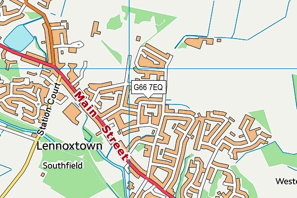 G66 7EQ map - OS VectorMap District (Ordnance Survey)