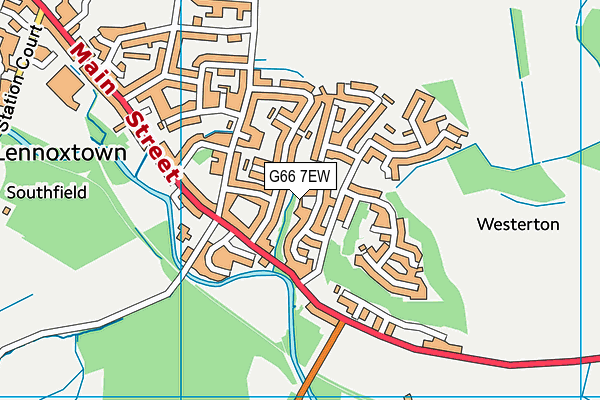 G66 7EW map - OS VectorMap District (Ordnance Survey)