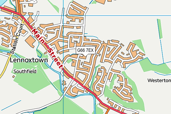 G66 7EX map - OS VectorMap District (Ordnance Survey)