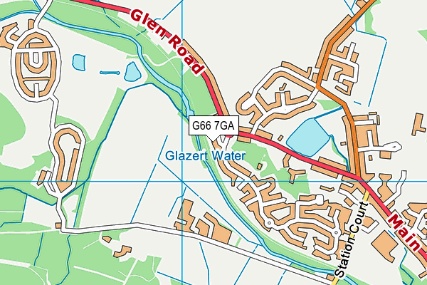 G66 7GA map - OS VectorMap District (Ordnance Survey)