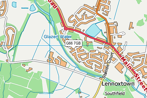 G66 7GB map - OS VectorMap District (Ordnance Survey)