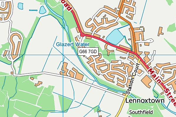 G66 7GD map - OS VectorMap District (Ordnance Survey)