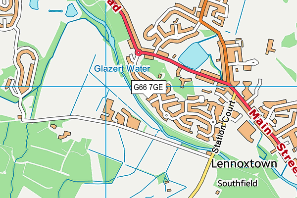 G66 7GE map - OS VectorMap District (Ordnance Survey)