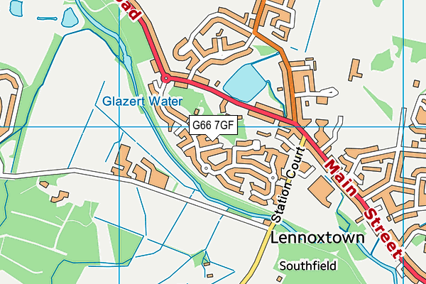 G66 7GF map - OS VectorMap District (Ordnance Survey)