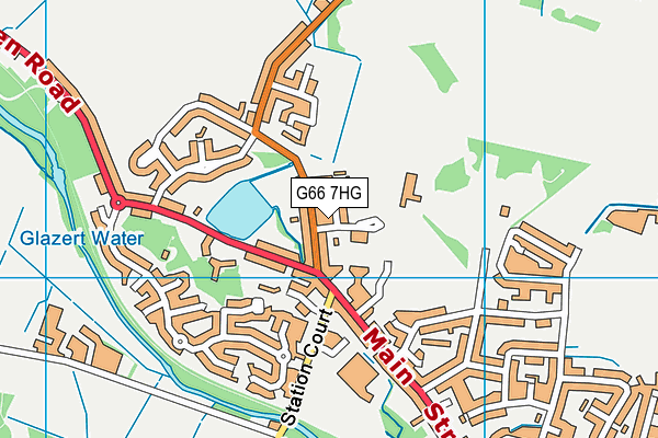 G66 7HG map - OS VectorMap District (Ordnance Survey)