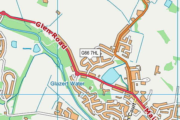 G66 7HL map - OS VectorMap District (Ordnance Survey)