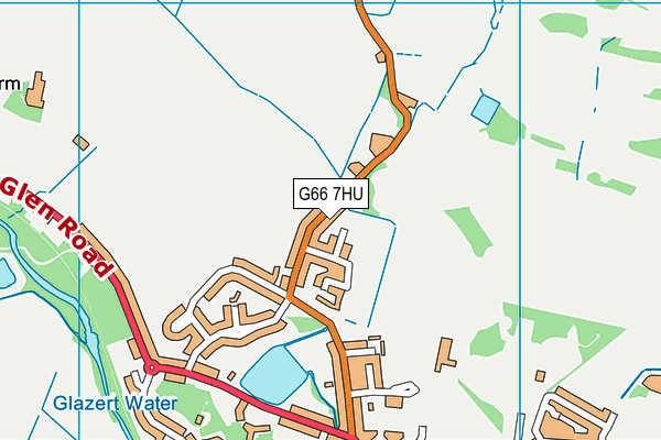 G66 7HU map - OS VectorMap District (Ordnance Survey)