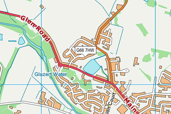 G66 7HW map - OS VectorMap District (Ordnance Survey)