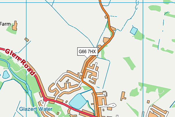 G66 7HX map - OS VectorMap District (Ordnance Survey)