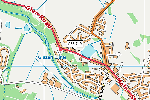 G66 7JR map - OS VectorMap District (Ordnance Survey)