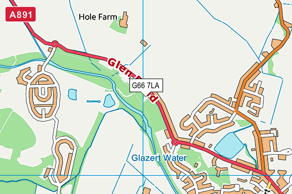 G66 7LA map - OS VectorMap District (Ordnance Survey)