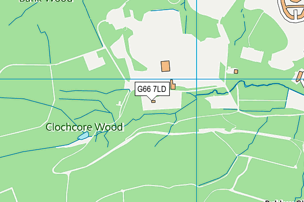 G66 7LD map - OS VectorMap District (Ordnance Survey)