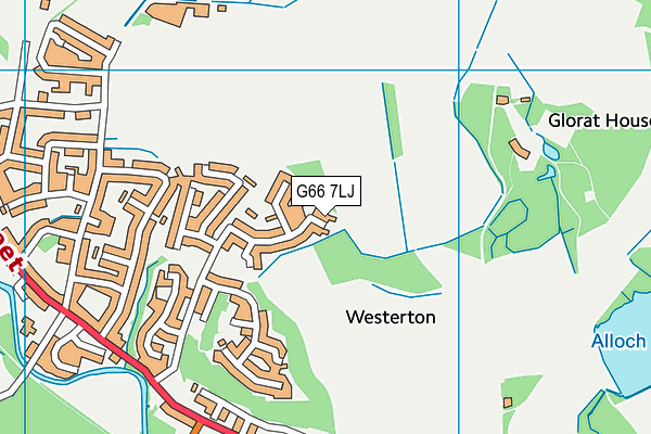 G66 7LJ map - OS VectorMap District (Ordnance Survey)
