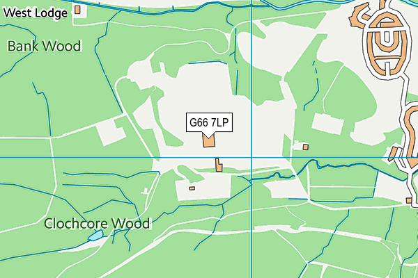G66 7LP map - OS VectorMap District (Ordnance Survey)
