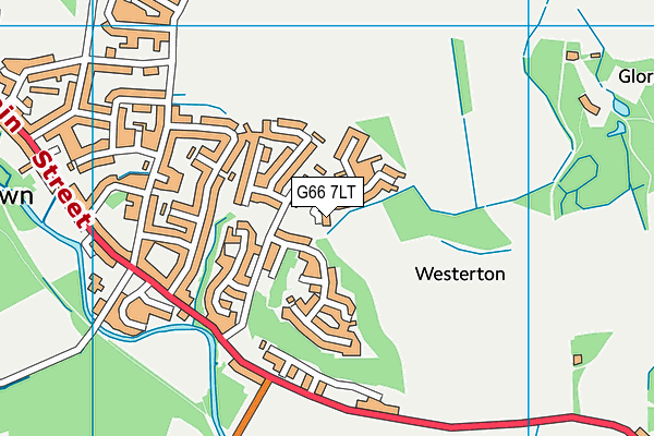 G66 7LT map - OS VectorMap District (Ordnance Survey)