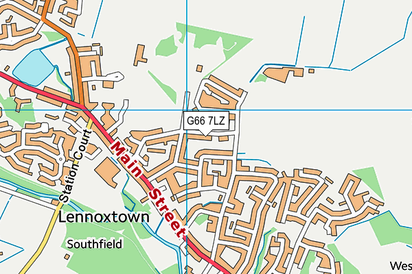 G66 7LZ map - OS VectorMap District (Ordnance Survey)