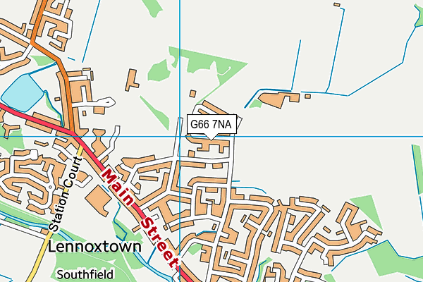 G66 7NA map - OS VectorMap District (Ordnance Survey)
