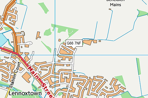 G66 7NF map - OS VectorMap District (Ordnance Survey)