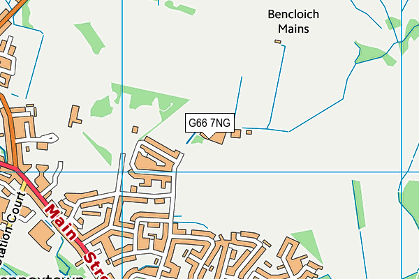 G66 7NG map - OS VectorMap District (Ordnance Survey)