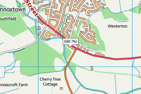 G66 7NJ map - OS VectorMap District (Ordnance Survey)