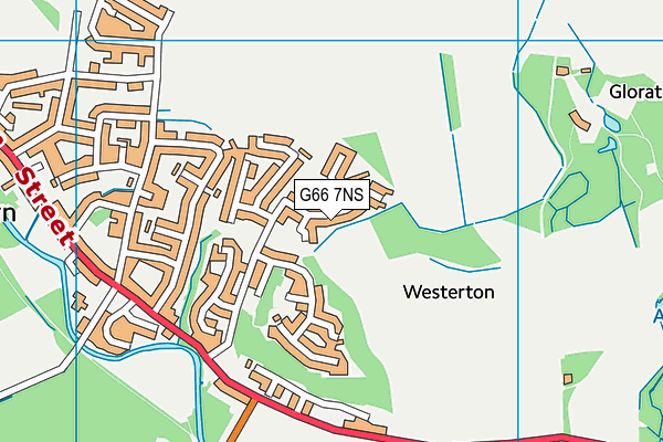 G66 7NS map - OS VectorMap District (Ordnance Survey)